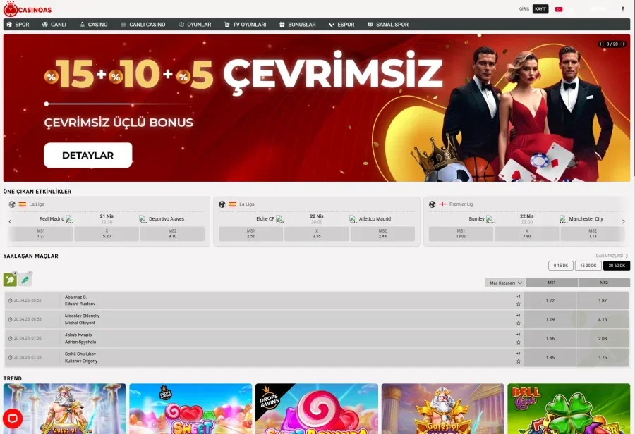 Casinoas ekran görüntüsü